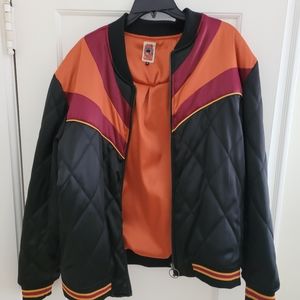 Classic Rock Couture satin bomber jacket